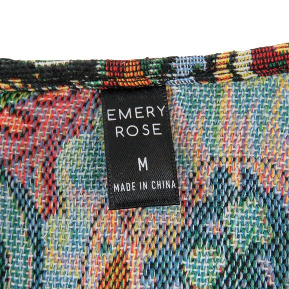 Emery Rose Retro Paisley Open Front Cardigan Medium - Picture 4 of 6